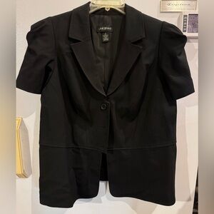 Plus size short sleeve blazer